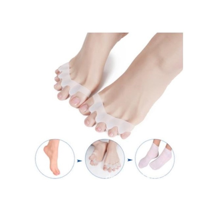 ® Ayak 5 Parmağı Ayıran Silikon Makaralı Bunyon 1 Çift