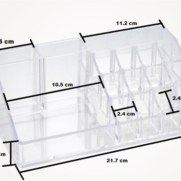 16 Bölmeli Şeffaf Akrilik Makyaj Malzeme Düzenleyici