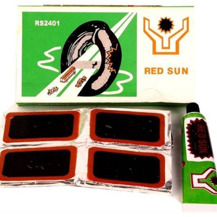 Bisiklet Lastik Yama Seti 25 Parça Solüsyon+24 Adet Yama