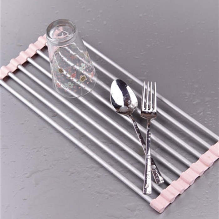 Katlanabilir Alüminyum Lavabo Üstü Düzenleyici Bulaşık Kurutmalık