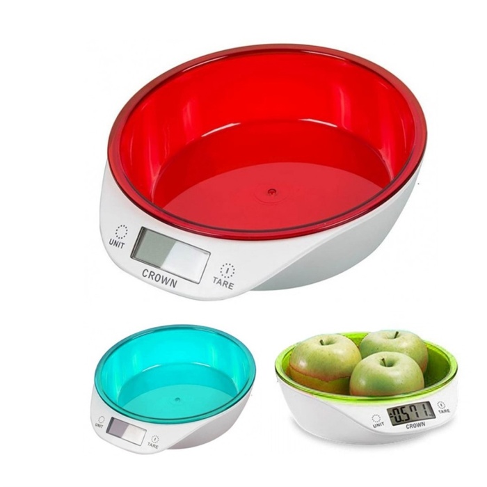 Biyomak® Lcd Ekranlı Hassas Hazneli Dijital Mutfak Terazisi 5 Kg