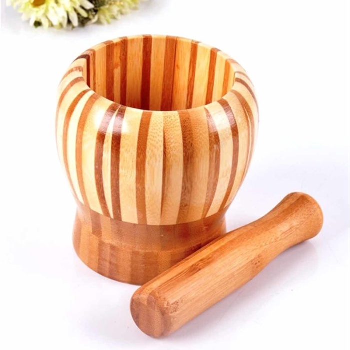 Lüx Bambu Havan Büyük Boy Ahşap Değildir