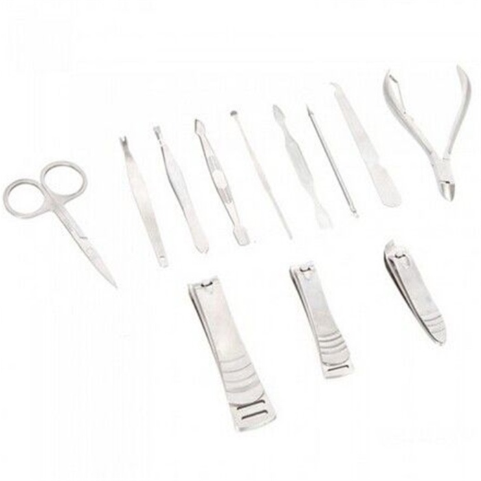 Özel Çantasında Profesyonel Manikür Pedikür Seti 12 Parça