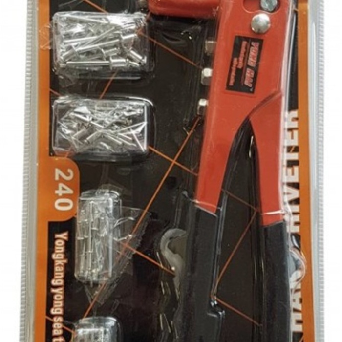 ® Yeni Ürün 4 Çeşit Perçin Kalınlık Tek Yönlü El Perçin Tabancası 40 Yedekli