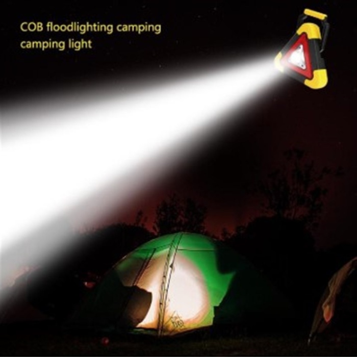 ® Usb ve Solar Şarj Led Su Geçirmez Kamp Feneri Reflektör Powerbank