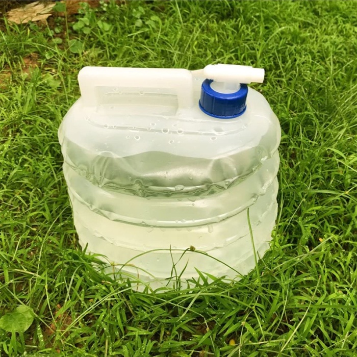 Musluk Kapaklı Akordiyon Portatif 10 Litre Bidon Container Kova