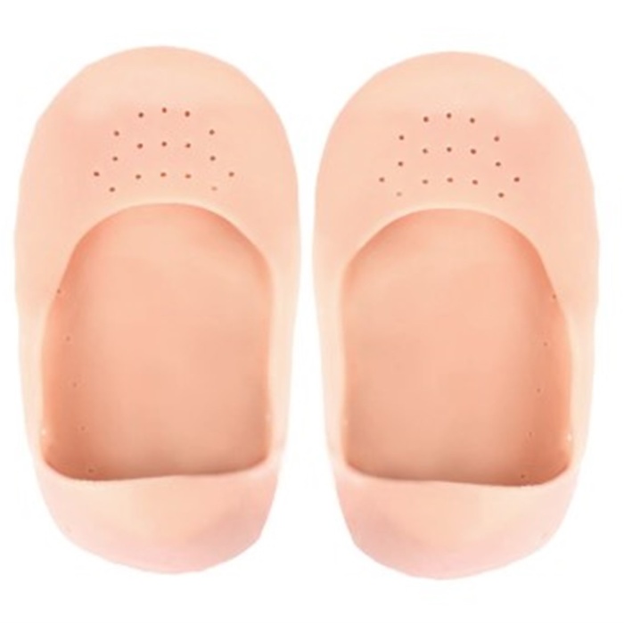 Ayak Topuk Çatlak Soyulma Önleyici Silikon Patik Ten Rengi 1 Çift