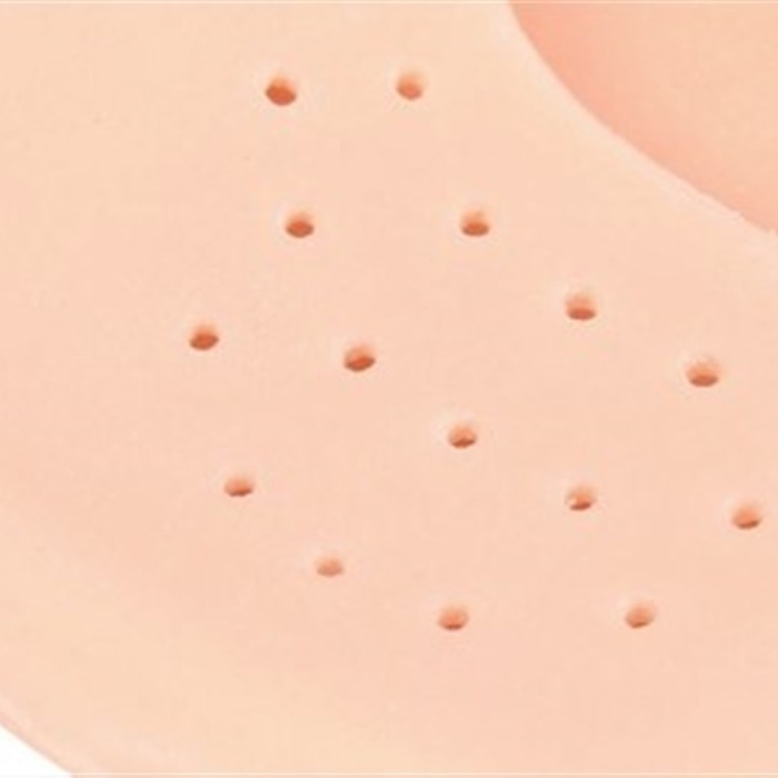 Ayak Topuk Çatlak Soyulma Önleyici Silikon Patik Ten Rengi 1 Çift