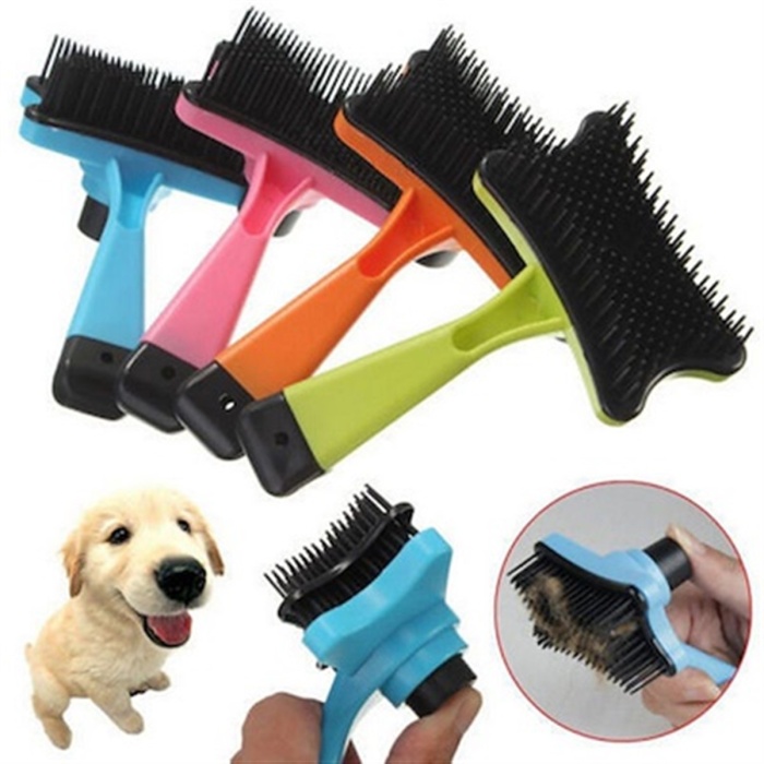 Biyomak® Köpek Kedi Otomatik Temizlik Tuşlu Tarama Fırçası
