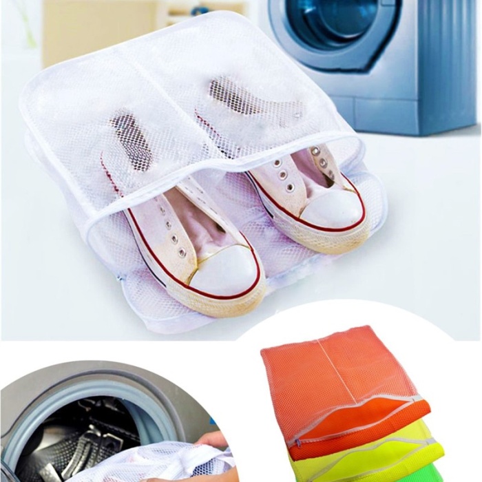 ® Fermuarlı Geniş Havalı Çift Hazneli Ayakkabı Yıkama Filesi