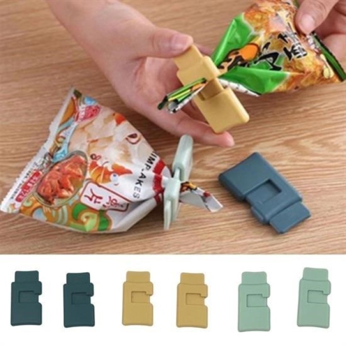 Biyomak® 6lı Hava Sızdırmaz Poşet Torba Ambalaj  Ve Paket Kıstırmalı Kapatma Klipsi