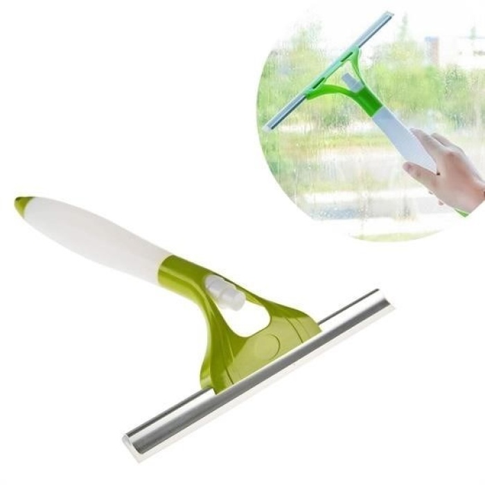 Biyomak® Pratik Spreyli Cam Sil Pencere Ayna Tezgah Duşakabin Temizleyici Püskürtmeli Silme Aparatı