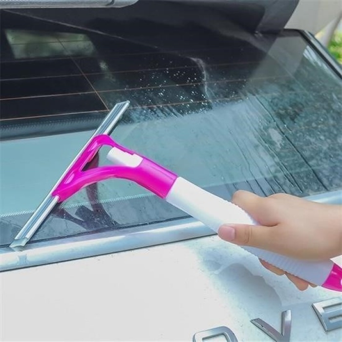 Biyomak® Pratik Spreyli Cam Sil Pencere Ayna Tezgah Duşakabin Temizleyici Püskürtmeli Silme Aparatı