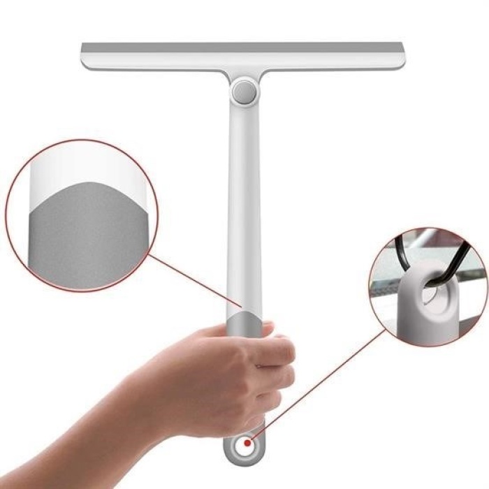 Biyomak® 360 Derece Döner Başlıklı Cam Sil Çok Amaçlı Pratik Cam Ayna Fayans Silme Aparatı