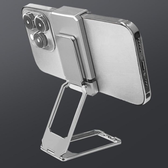 Biyomak® 360 derece Dönen Tüm Telefon Tipleri İle Uyumlu Metal Telefon Standı Braket