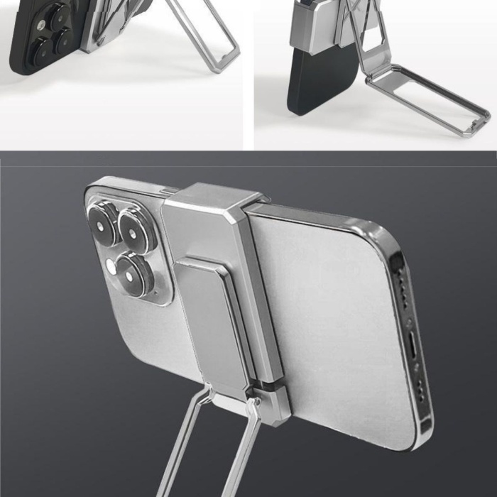 Biyomak® 360 derece Dönen Tüm Telefon Tipleri İle Uyumlu Metal Telefon Standı Braket