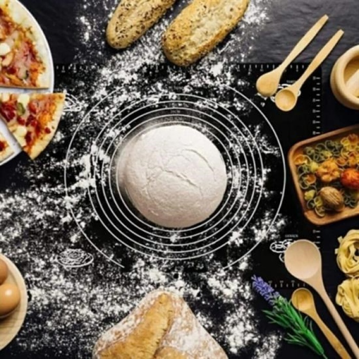 Biyomak® Silikon Çok Amaçlı Geniş Hamur Matı Hamur Açma Matı 40*50 cm