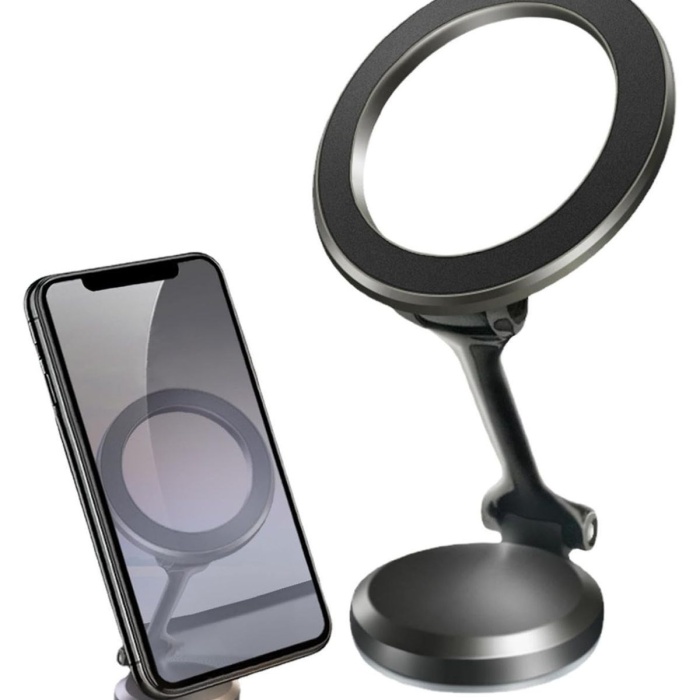 Biyomak® Tüm Telefonlarla Uyumlu Manyetik Araç Telefonu Tutacağı Katlanır 360 Derece Dönen Telefon Standı