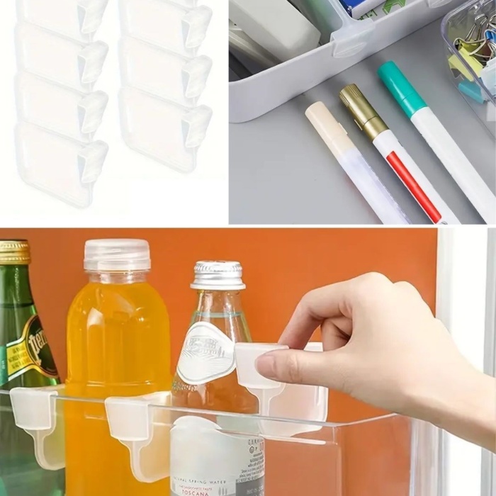 Biyomak® 10luŞeffaf Buzdolabı Yan Kapı Düzenleyici Buzdolabı Dolap İçi Bölümleyici Aparatlar