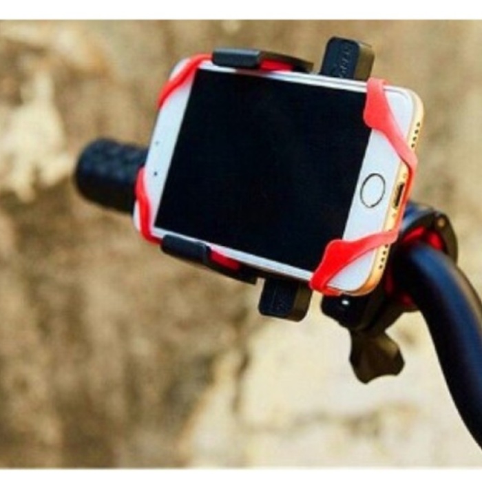 Bisiklet Motosiklet Telefon Stand Tutucu Lastikli