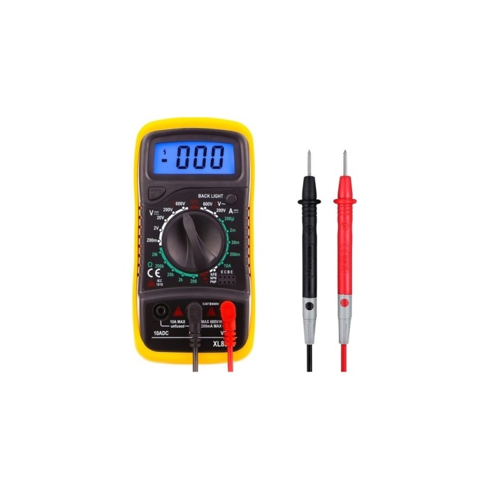 Dijital Multimetre Avometre Voltmetre Ampermetre Ohm Direnç Ölçer Test Cihazı Ölçü Aleti