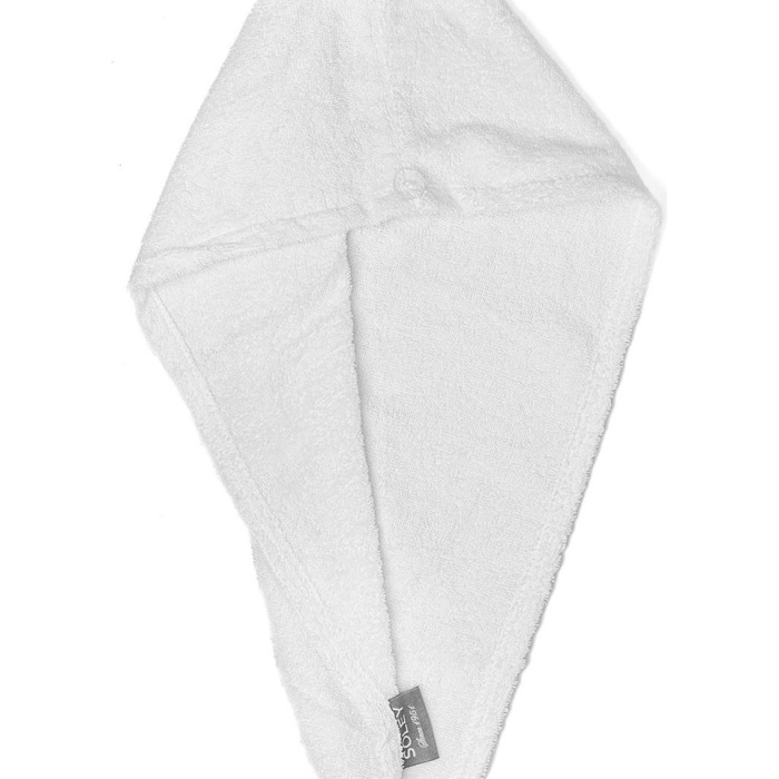 ® Düğme Lastikli Havlu Bone Saç Bone Pamuklu Saç Bone Bukle Baş Havlusu Saç Kurutma Bonesi