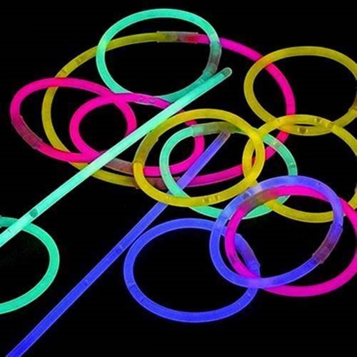 ® 50 ADET Fosforlu Kıryak Kırılan Yanan 20 Cm Eğlence Çubuk