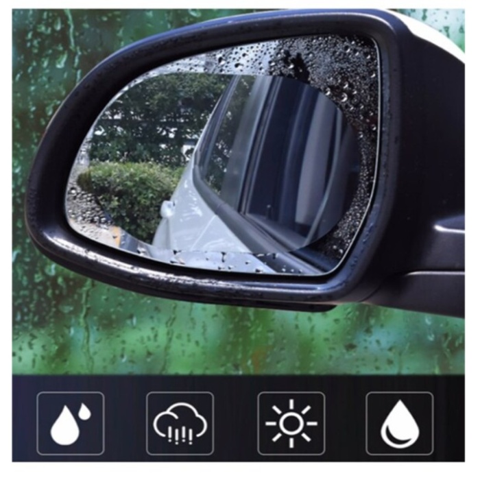 Oto Araç Araba Dış Yan Ayna Yağmur Tutmaz Kaydırıcı Film 2 Adet