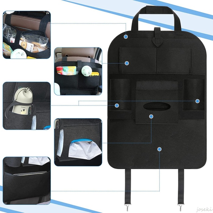 Peçetelik Bölmeli Araç Oto Koltuk Arkası Organizer