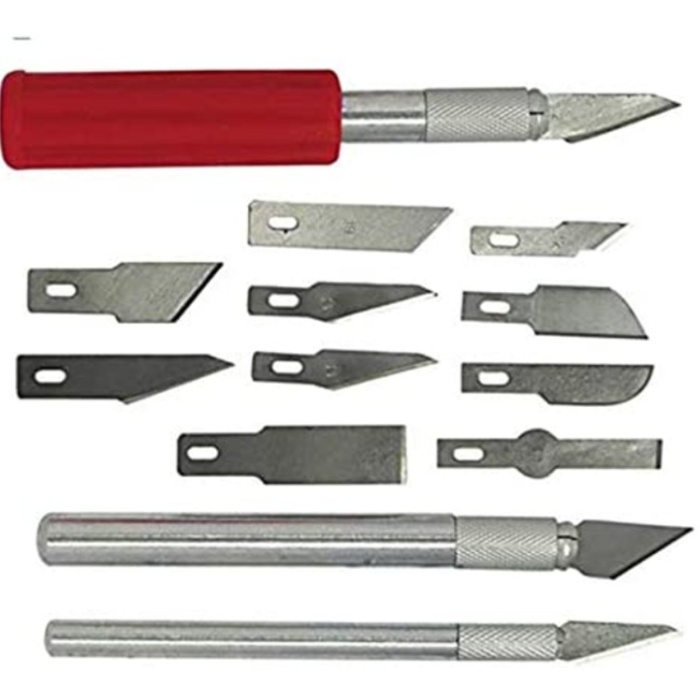13 Parça Dayanıklı Hassas El Sanatları Hobi Bıçak Set