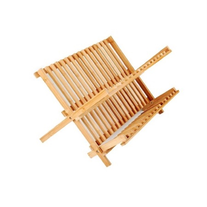 Bambu 2 Katlı Tabaklık Bardaklık Tezgah Üstü Bulaşıklık