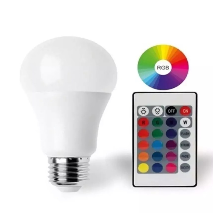 Biyomak® 9W E27 RGB ve Beyaz Işık Kumandalı Ampul