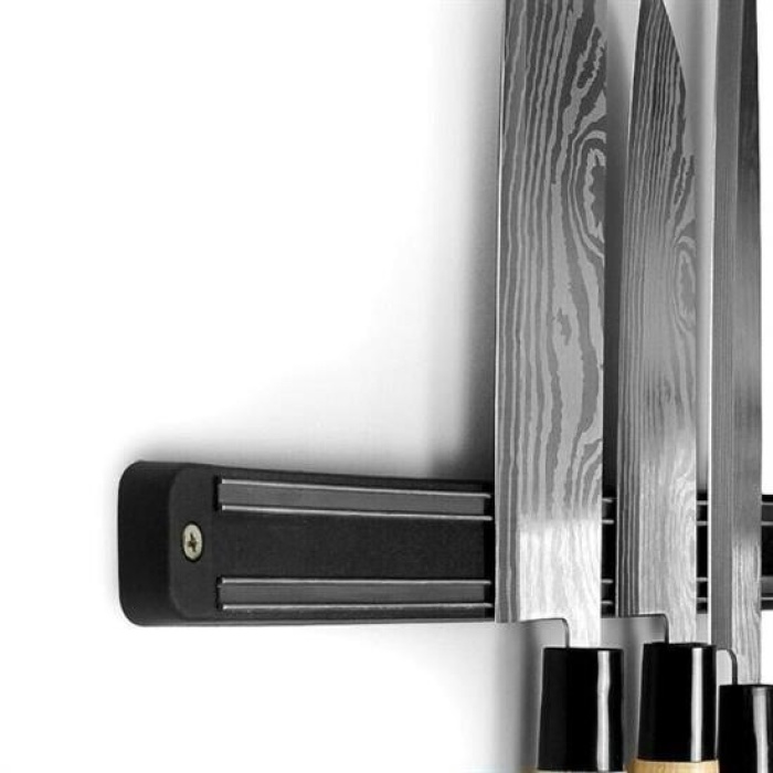Biyomak® Mıknatıslı Paslanmaz Duvar Bıçak Askısı Standı 55 Cm Aparat