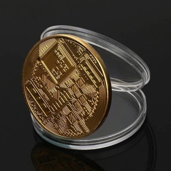 Biyomak® Bitcoin Madeni Hatıra Parası Madeni Bitcoin Hediye Sikke Para