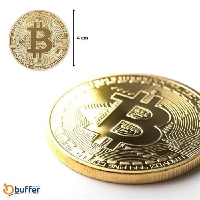 Biyomak® Bitcoin Madeni Hatıra Parası Madeni Bitcoin Hediye Sikke Para