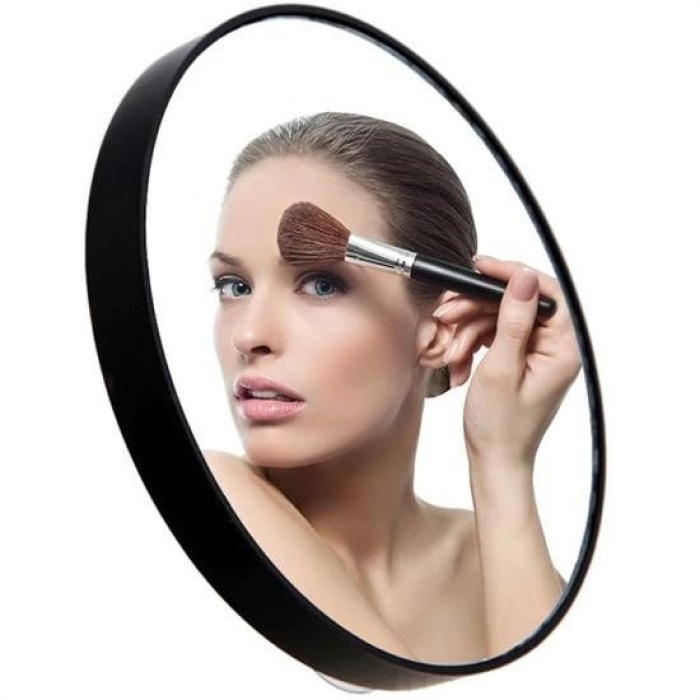 Biyomak® 10x Büyüteçli Vantuzlu Pratik Kullanışlı Makyaj Lens Traş Aynası