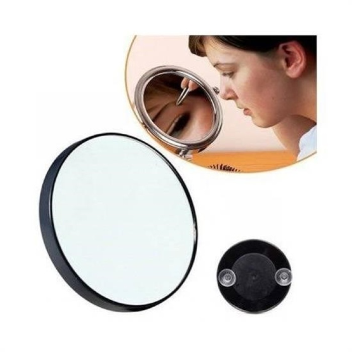 Biyomak® 10x Büyüteçli Vantuzlu Pratik Kullanışlı Makyaj Lens Traş Aynası