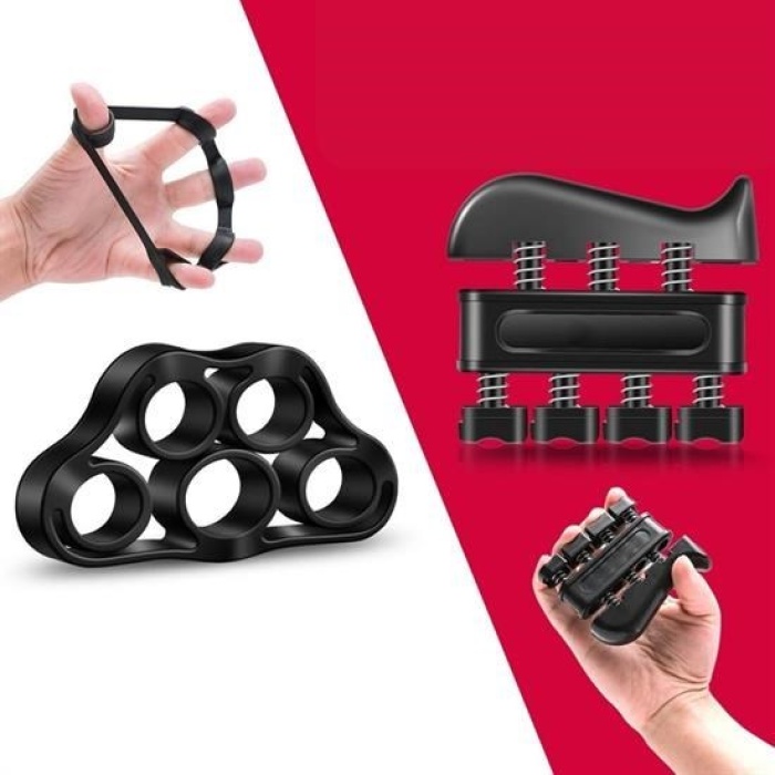 Biyomak® 5 Parça El Kol ve Parmak Egzersiz Spor Aletleri Seti Fitness Takımı