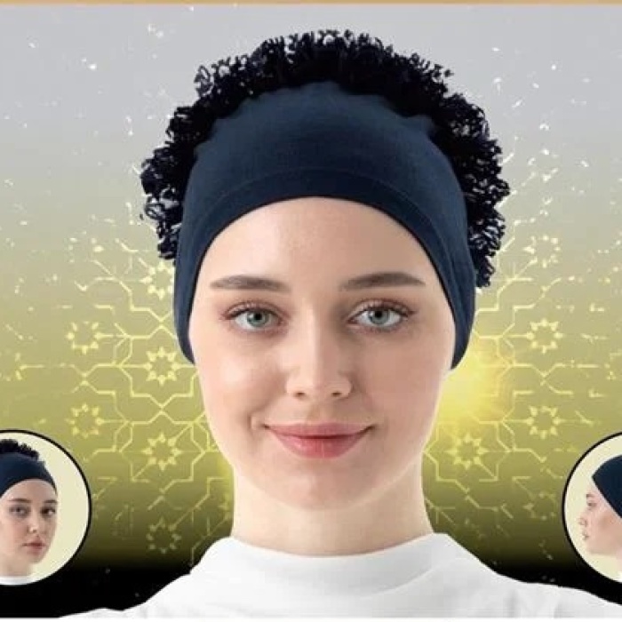 Bone Dikişli Fırfırlı Bone Bandana