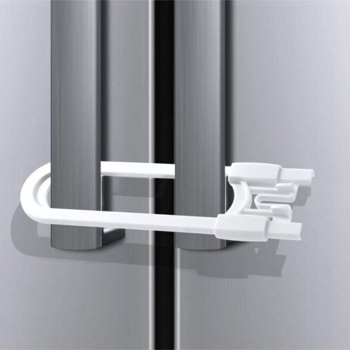 4 Adet Çocuk Koruma Kilidi Slide Dolap Çekmece Kilidi Sürgülü Kilit