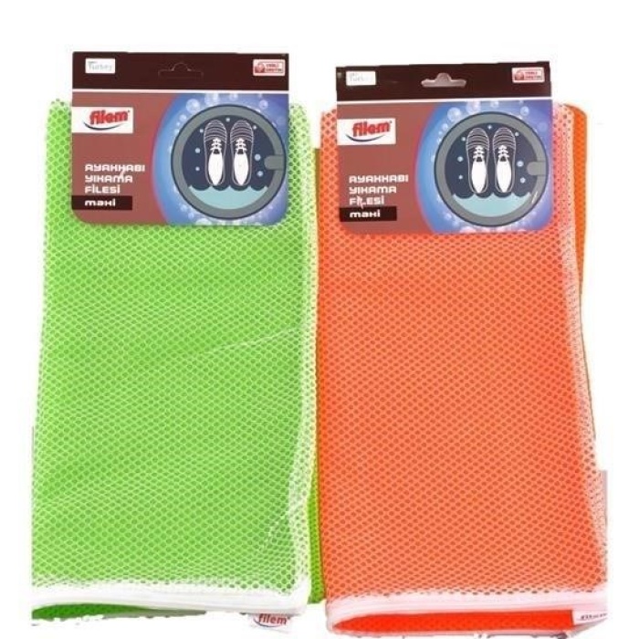 ®  Çamaşır Makinesi İçinde Ayakkabı Terlik Yıkama Filesi  Fermuarlı