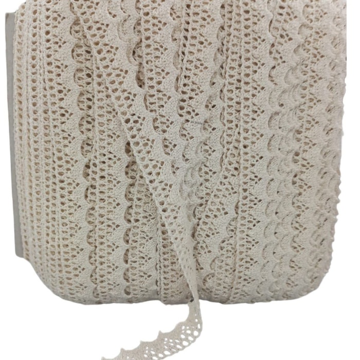 ® Kopanaki Dantel en 1,5 cm Krem 5 Metre