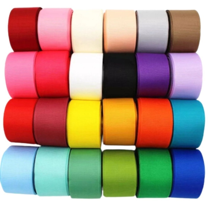 Biyomak® Grogren Kurdele 3 cm 10 Metre  Kırmızı