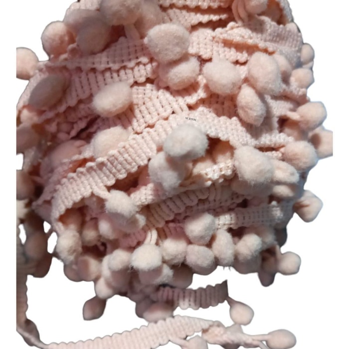 ® Sıralı Ponpon 1 Metre Somon