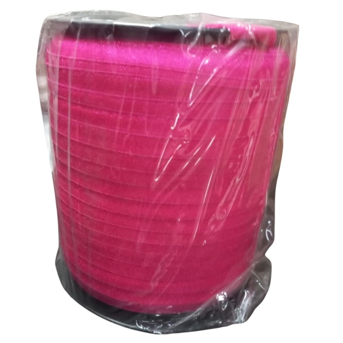 ® Çamaşır Lastiği Düz 1 cm  75 Metre 1 Top Fuşya