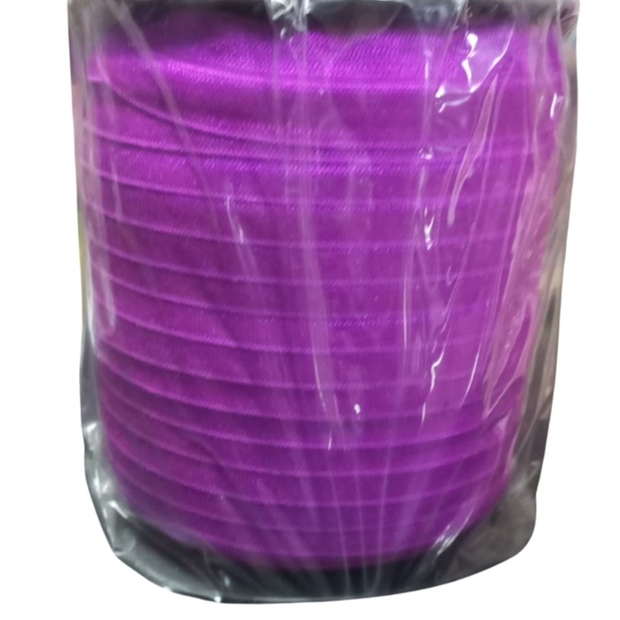 ® Çamaşır Lastiği Düz 1 cm  75 Metre 1 Top Mor