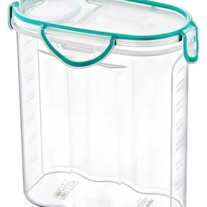 ®  Kilitli Kapaklı Contalı Hava,Su Sıvı Geçirmez 2,4 Litre Erzak Saklama Kabı-SA590