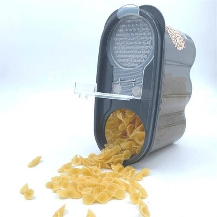 ®  2 Kapaklı Ölçekli Erzak Saklama Kabı - 1,2 Litre - SA930