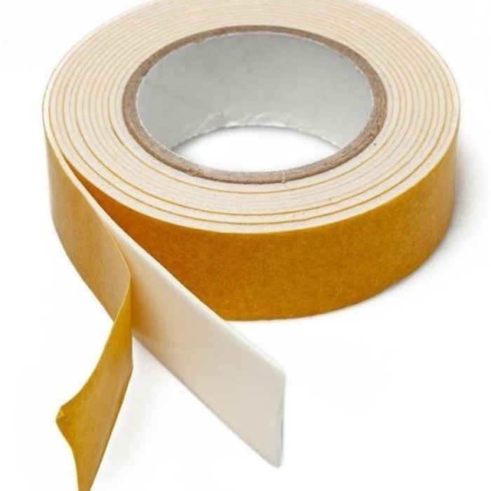 ®  Çok Amaçlı Tüm Yüzeylerde Kullanıma Uygun Beyaz Çift Taraflı Köpük Sünger Montaj Bant