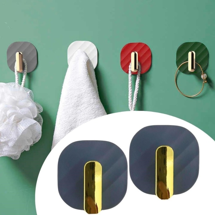 ®   2li Yapışkanlı Retro Askılık Dolap Kapak Kulpu Gri